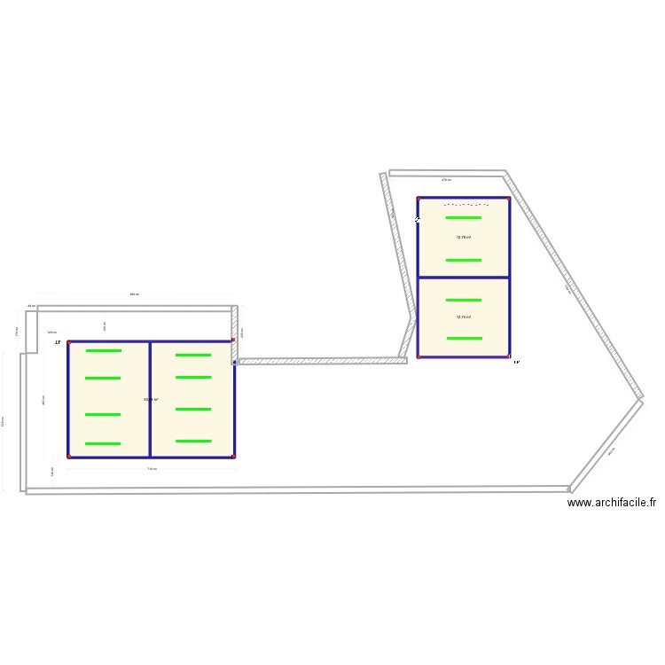 Paula Manuel Lisboa. Plan de 3 pièces et 59 m2