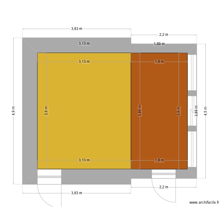 D'Hébrail. Plan de 0 pièce et 0 m2