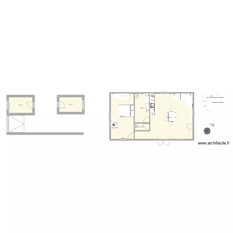 PETITE MAISON 5 METRES. Plan de PETITE MAISON 5 METRES. Plan de