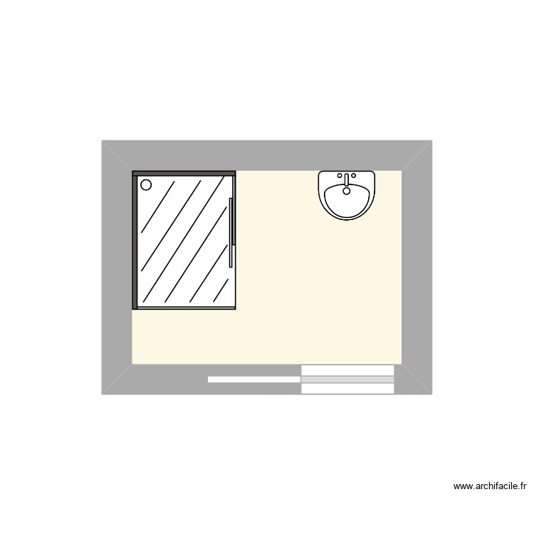 MORANGE Jeanine sdb modifi&eacute;. Plan de 0 pièce et 0 m2