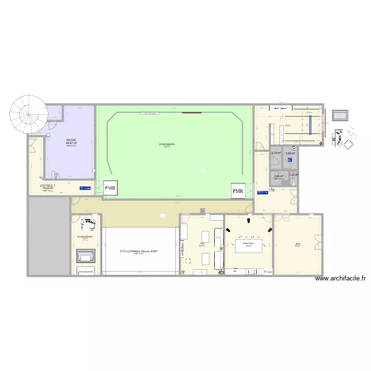 MVS STUDIO STREAM. Plan de 