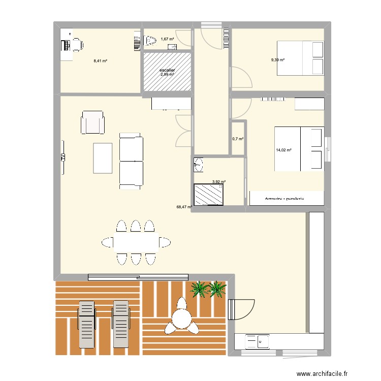 MAISON MERVILLE 1. Plan de 0 pièce et 0 m2