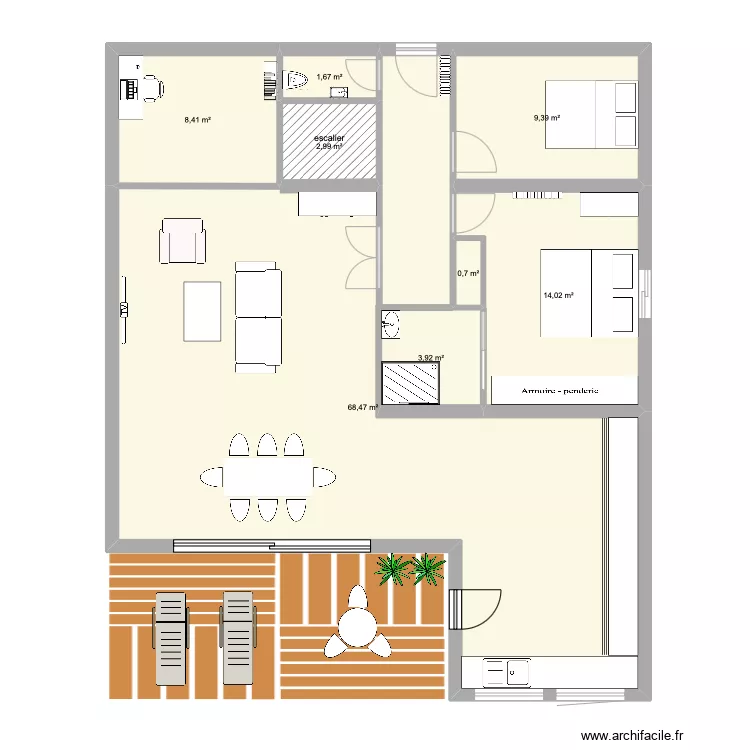 MAISON MERVILLE 1. Plan de MAISON MERVILLE 1. Plan de