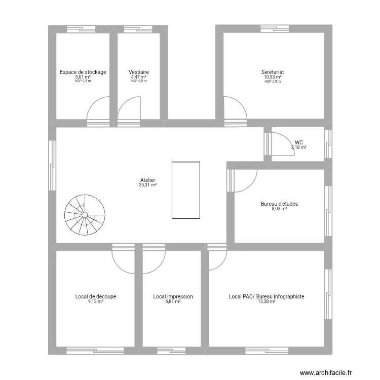 RDC Signalenseigne. Plan de 9 et 85 m² RDC Signalenseigne. Plan de 9 et 85 m²