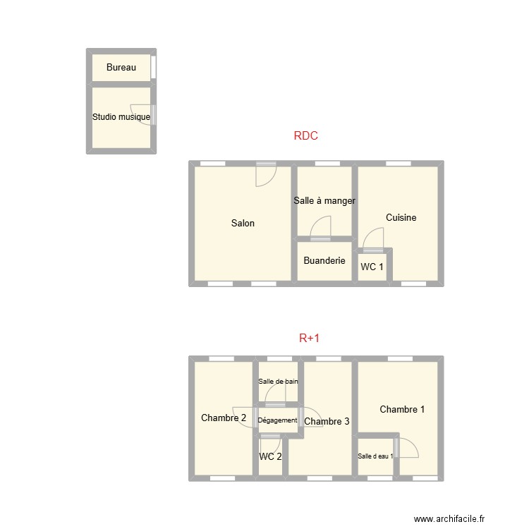 2507 ROLLAND. Plan de 14 pièces et 22 m2