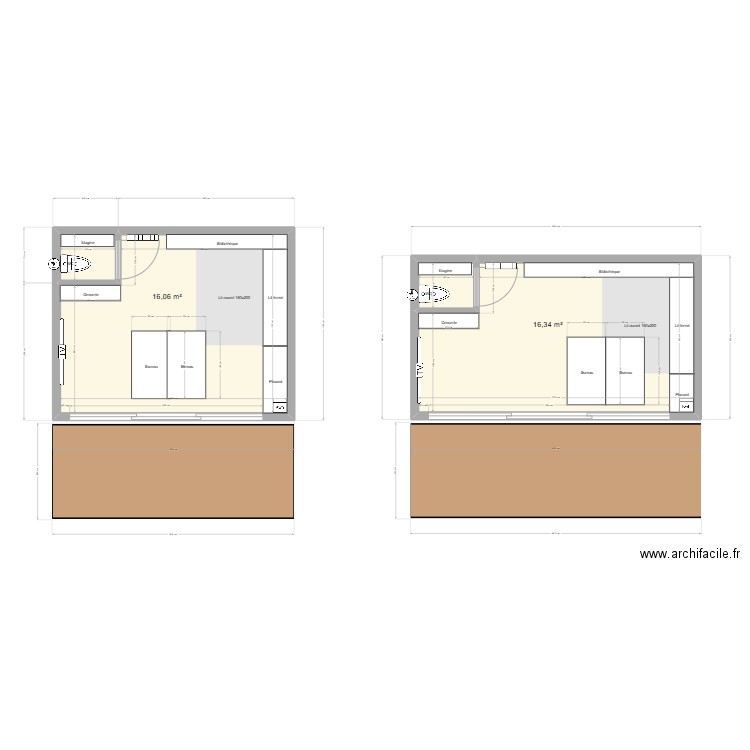 Bureau champ. Plan de 0 pièce et 0 m2