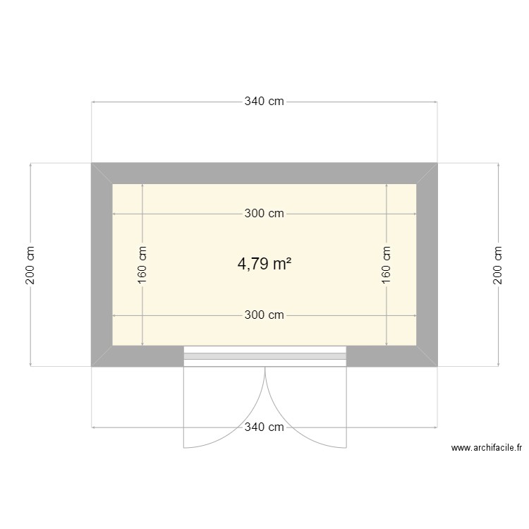 Abri de jardin. Plan de 0 pièce et 0 m2