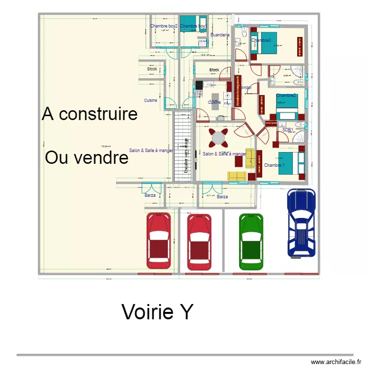 vue en plan Callixte Nyabugete IV RDC5. Plan de 