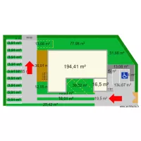 Projet cabinet kin&eacute; PRESENTATION V2 (Bateau + 11 places + 1 + 3 places soignants) 352m2