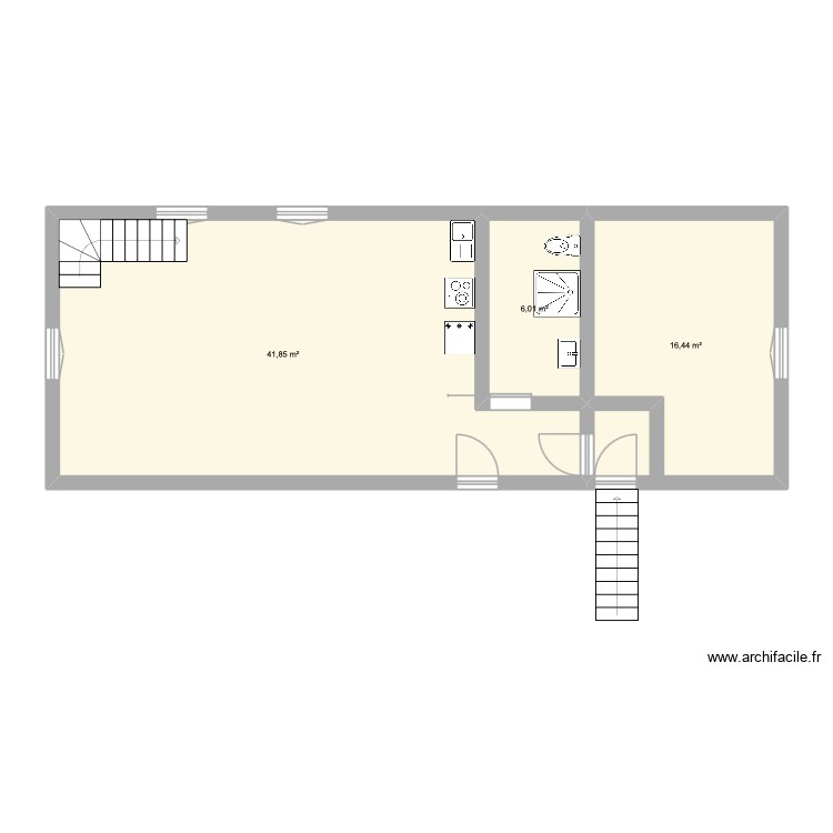 la ca. Plan de 0 pièce et 0 m2