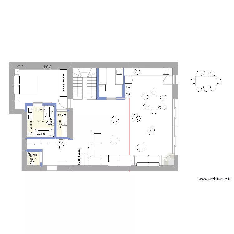 rdc castellamare V2 - avec dressing. Plan de 5 et 11 m² rdc castellamare V2 - avec dressing. Plan de 5 et 11 m²