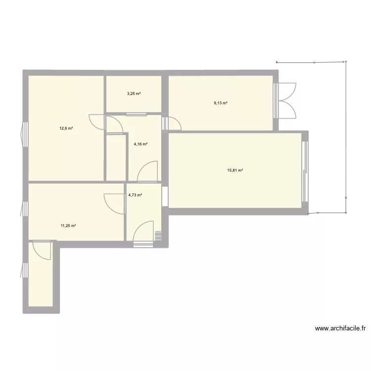plan 2. Plan de 7 et 61 m² plan 2. Plan de 7 et 61 m²