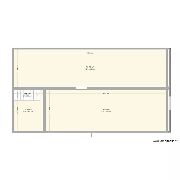 cojean. Plan de 17  et 149 m²