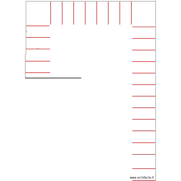 Tracage parking. Plan de 0 pièce et 0 m2
