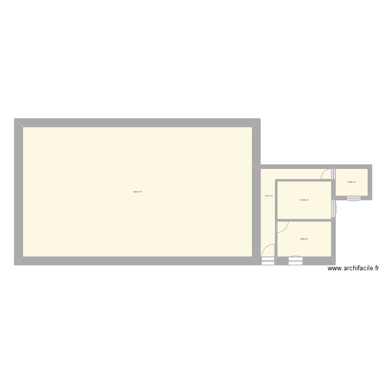 xccc. Plan de 5 pièces et 181 m2