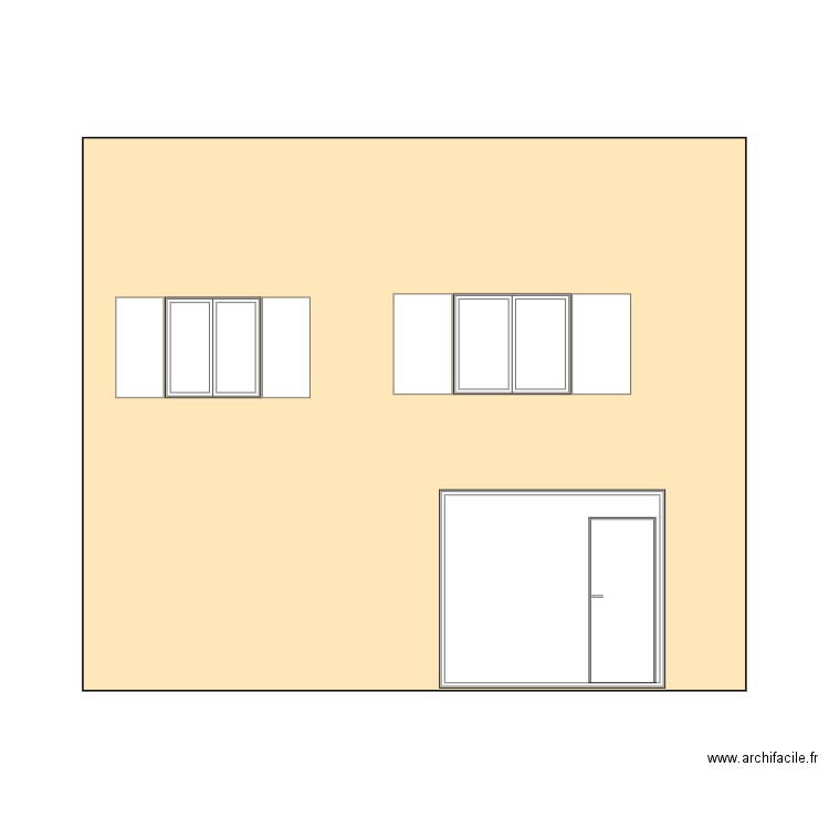Façade Renoir. Plan de 0 pièce et 0 m2