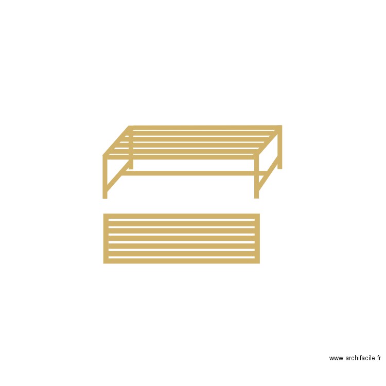 Banc. Plan de 0 pièce et 0 m2