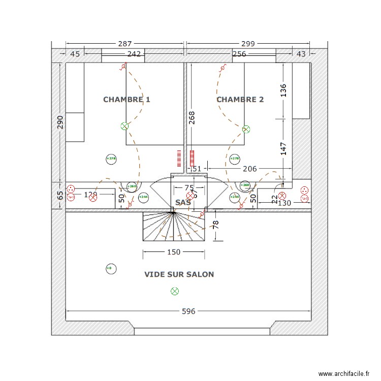 Morhan étage. Plan de 0 pièce et 0 m2