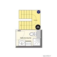 Salle de douche & escalier