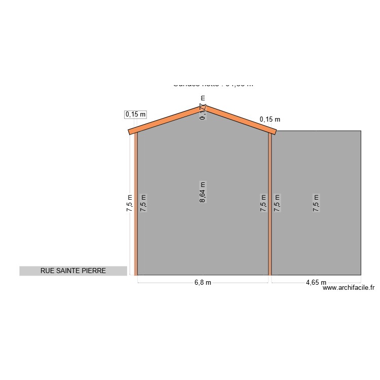 hosni dpm3 facade SUD OUEST DU 25 09 2025 V3. Plan de 0 pièce et 0 m2
