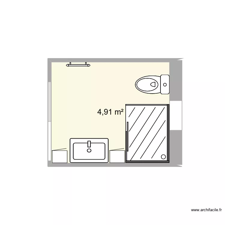 sde commune 2. Plan de 1 Pièce et 5 m²