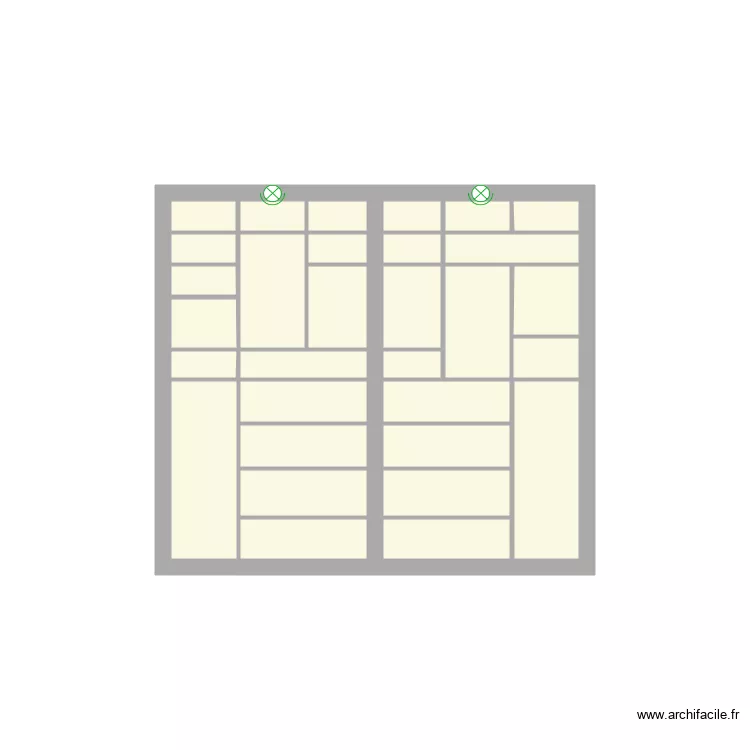 bibliotheque. Plan de 