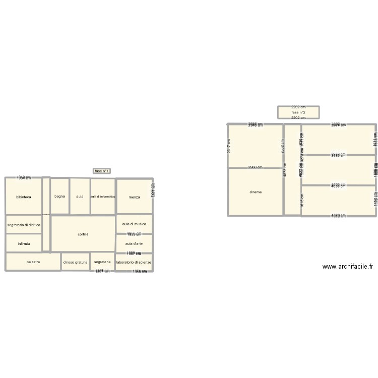 ecole italiennne. Plan de 0 pièce et 0 m2