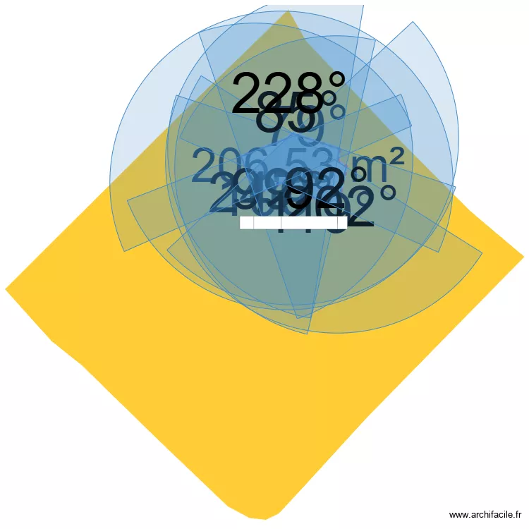 Bosdarros - Agrapart Vimond. Plan de 1  et 207 m²