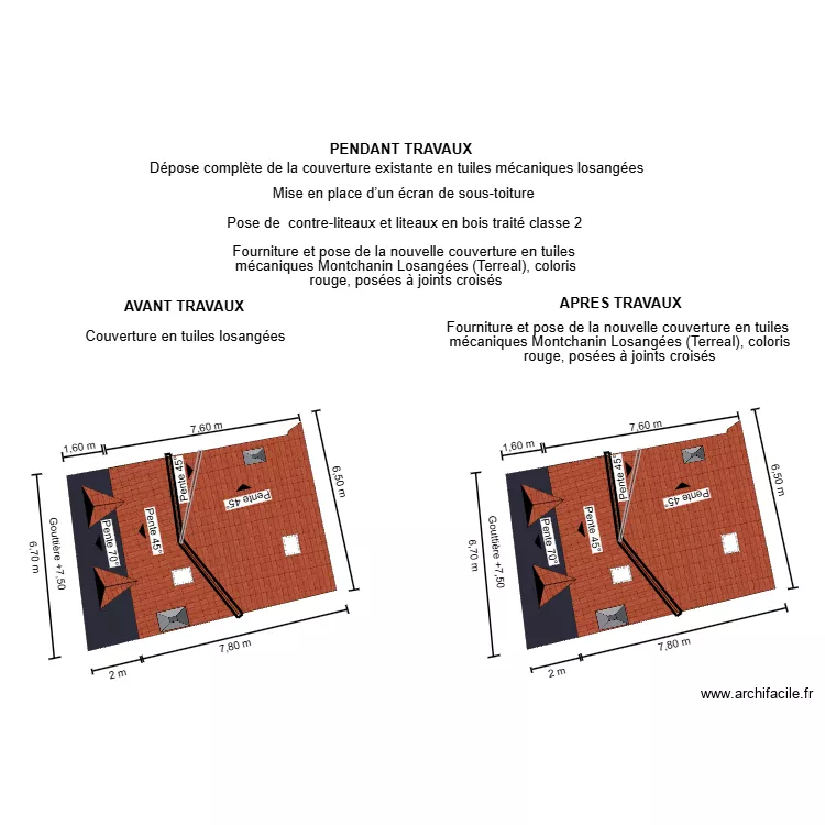 DP04 NAVARO TOITURE. Plan de DP04 NAVARO TOITURE. Plan de
