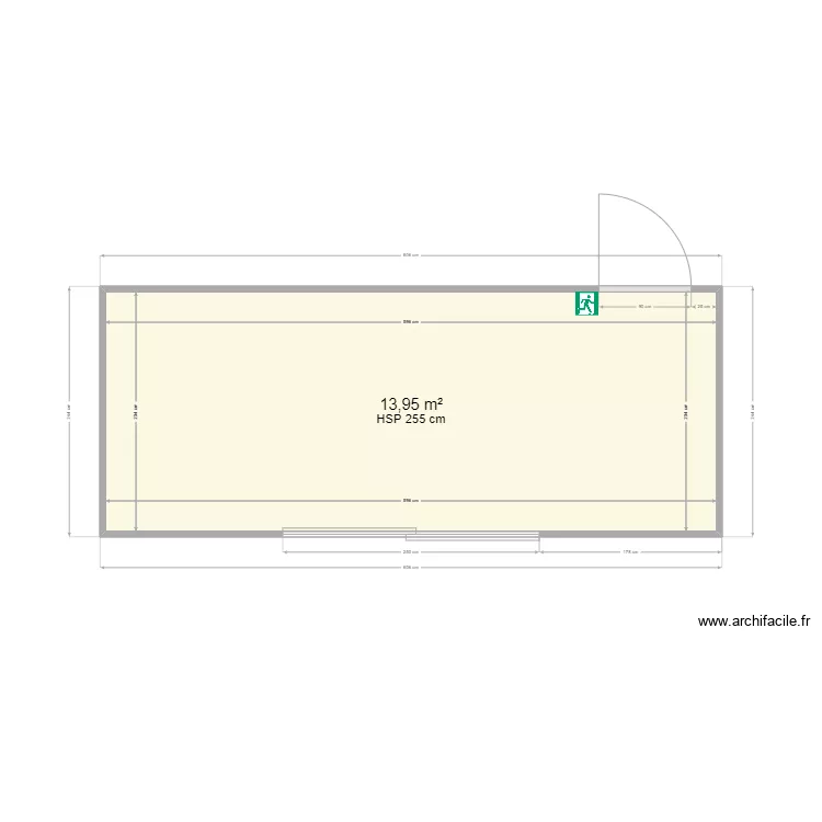 Espace VIP 15m&sup2;. Plan de 