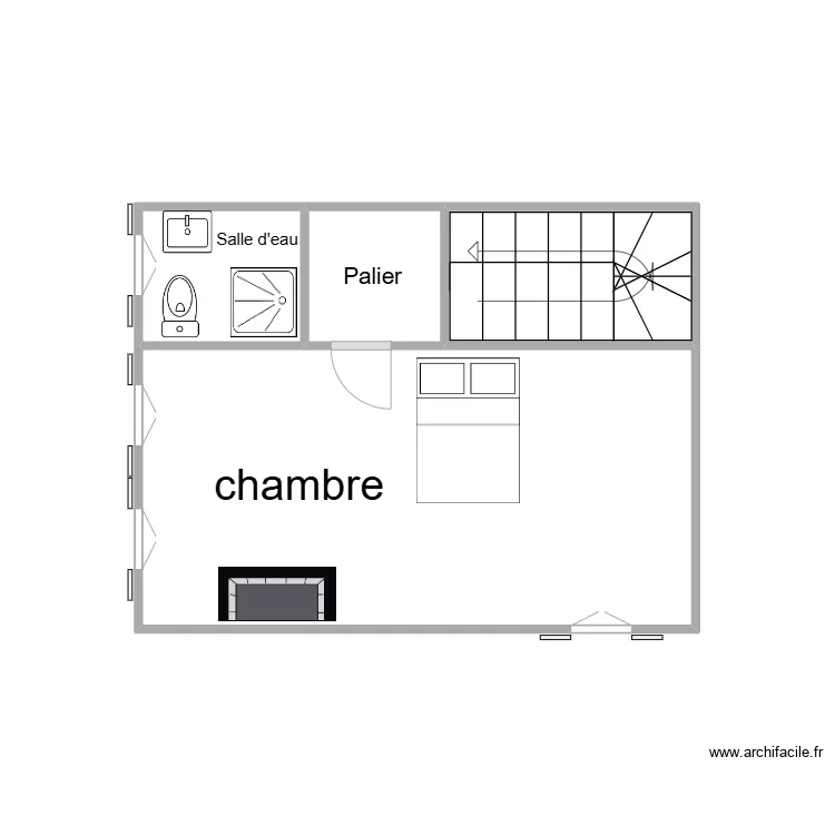 mobilhome. Plan de 