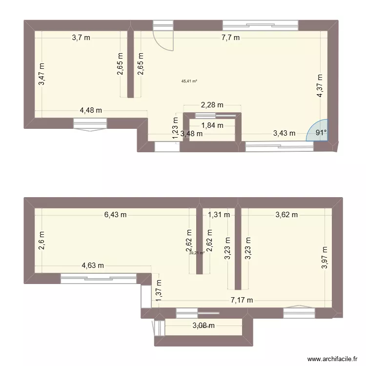 capdecroix1eEtage. Plan de 3 et 87 m² capdecroix1eEtage. Plan de 3 et 87 m²