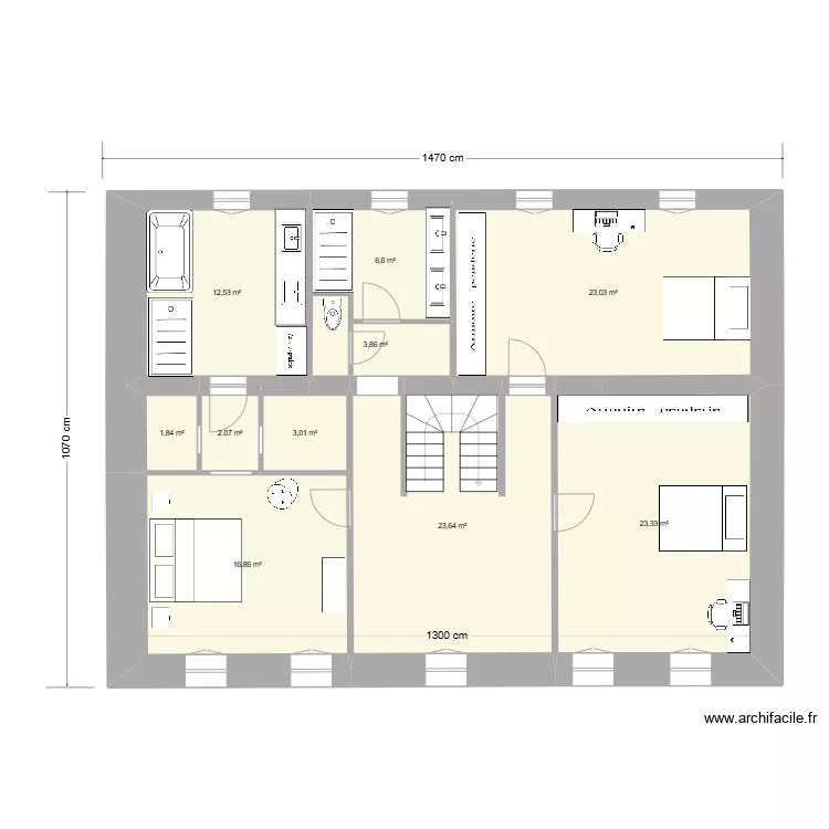 CAROLE & LUDO   PROJET  1&deg; E. Plan de 