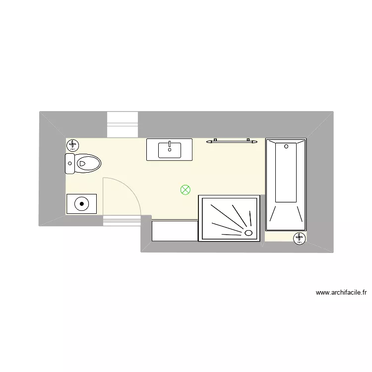 Salle de Bain ETAGE 2. Plan de 