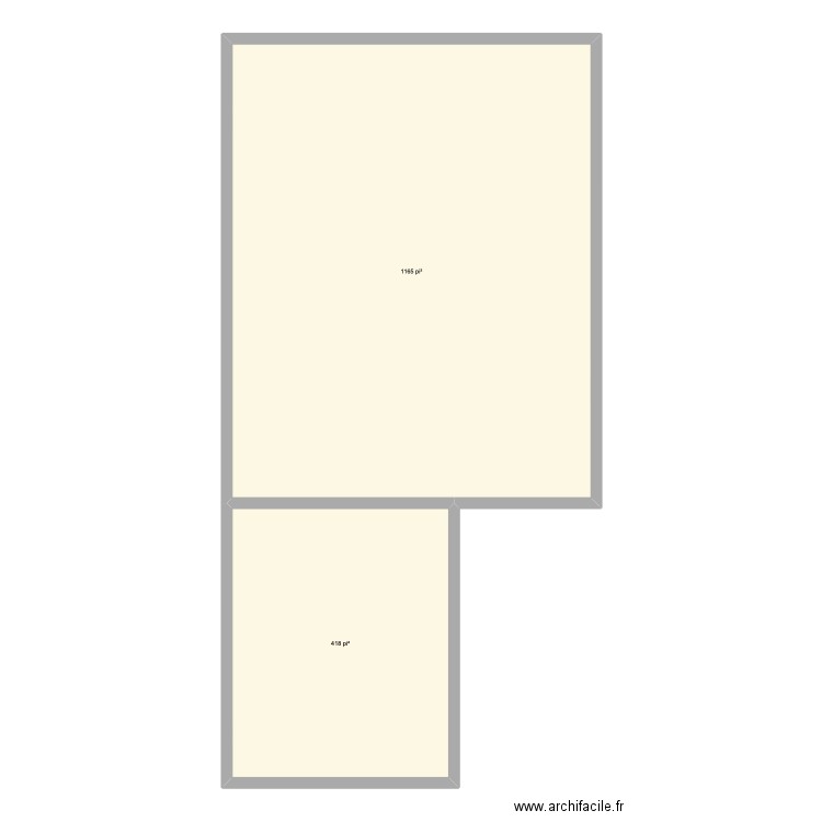 CHALET 2. Plan de 2 pièces et 147 m2