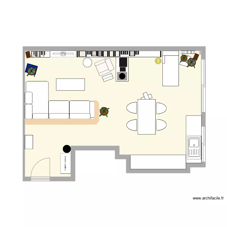 Maison Paris. Plan de 
