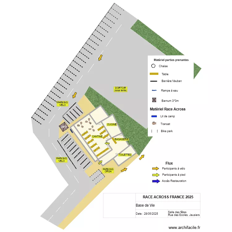RAF25 - JAUSIERS. Plan de 