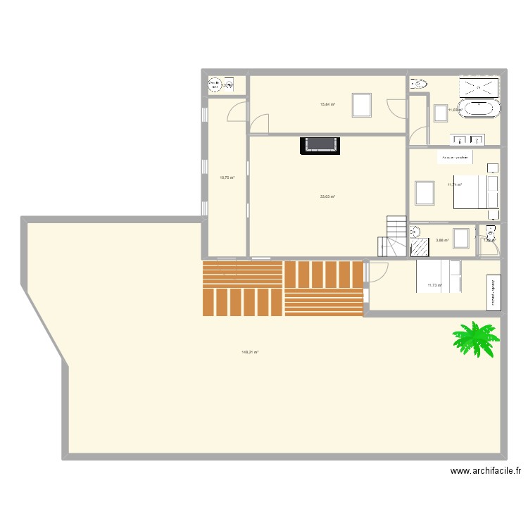 CIVRAC. Plan de 10 pièces et 249 m2