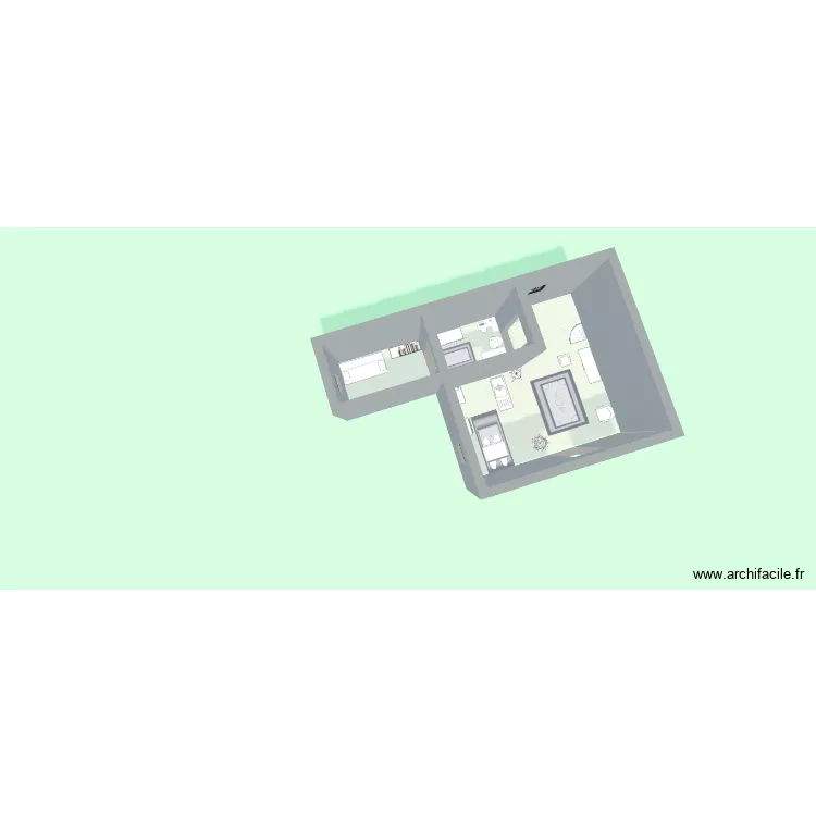 maison. Plan de 3  et 29 m²