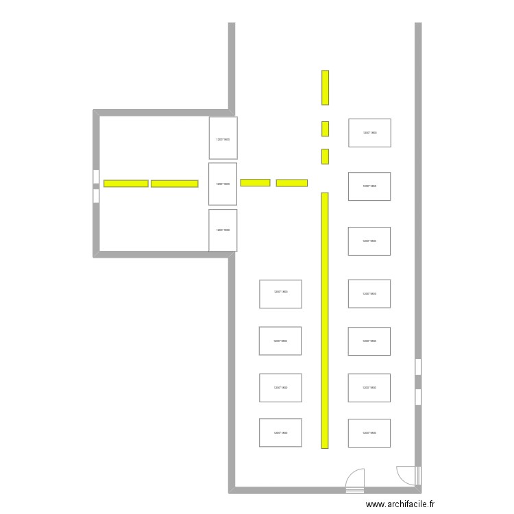 Refectoire Chevreul. Plan de 0 pièce et 0 m2