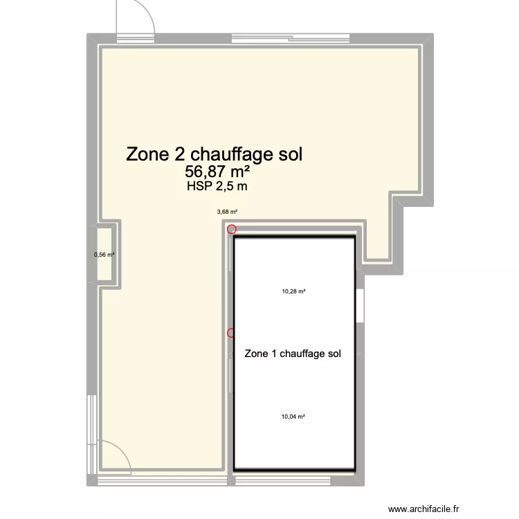CKS-Jurbise Greg chauff sol. Plan de 5  et 140 m²