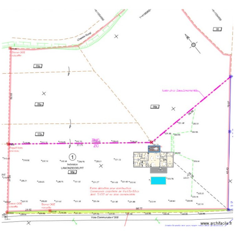 Primavera 4 chambres SP opposée. Plan de 17 pièces et 206 m2