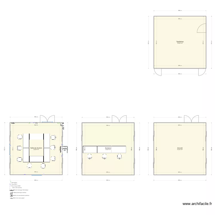 PM Canala. Plan de 4  et 135 m²