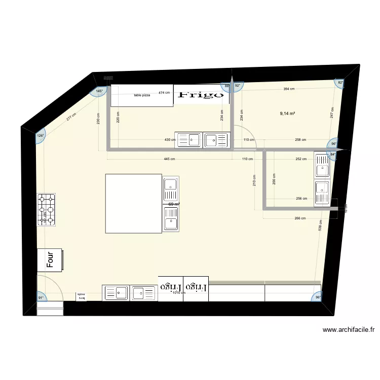 cuisine. Plan de 0 pièce et 0 m2