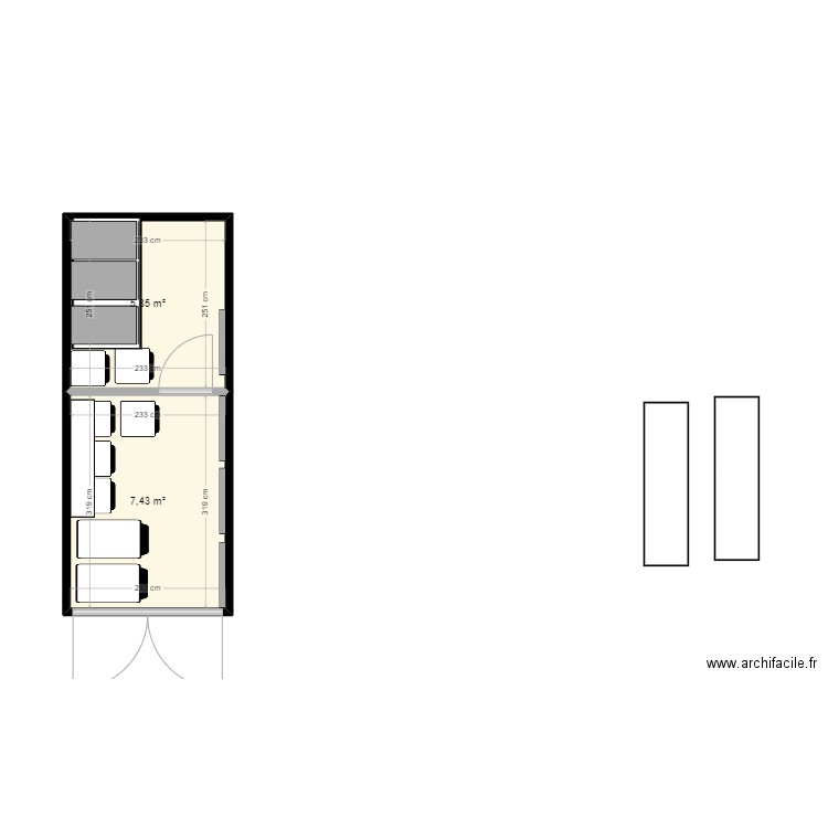 container 2. Plan de 0 pièce et 0 m2