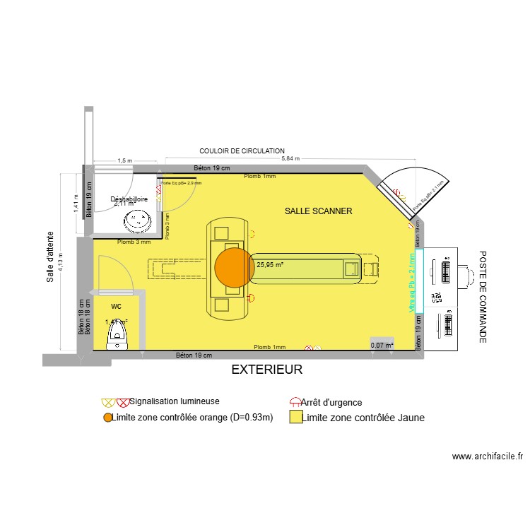 ZONAGE SCANNER 2. Plan de 4 pièces et 30 m2