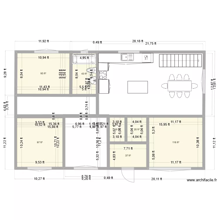 212 Bernard. Plan de 