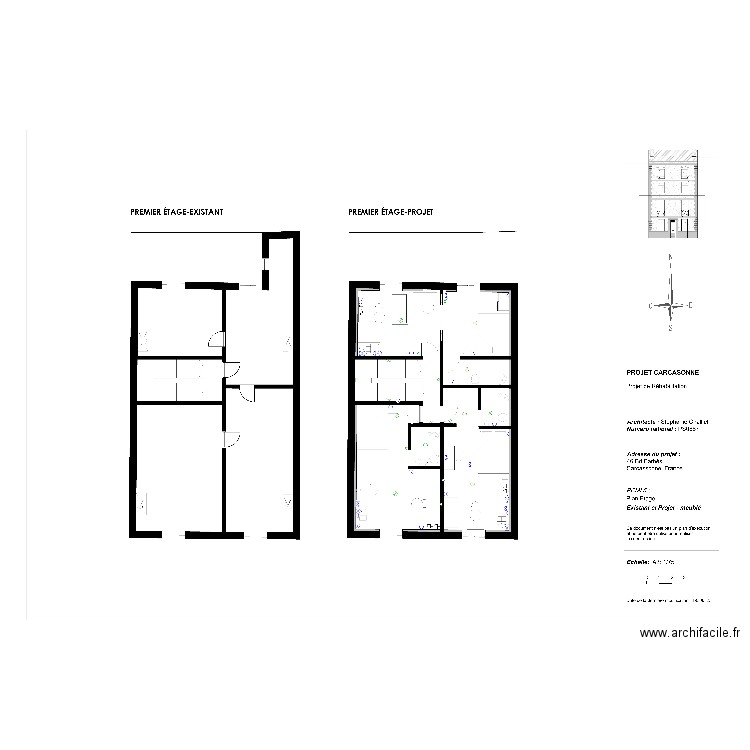 r+1 carcassonne. Plan de 0 pièce et 0 m2