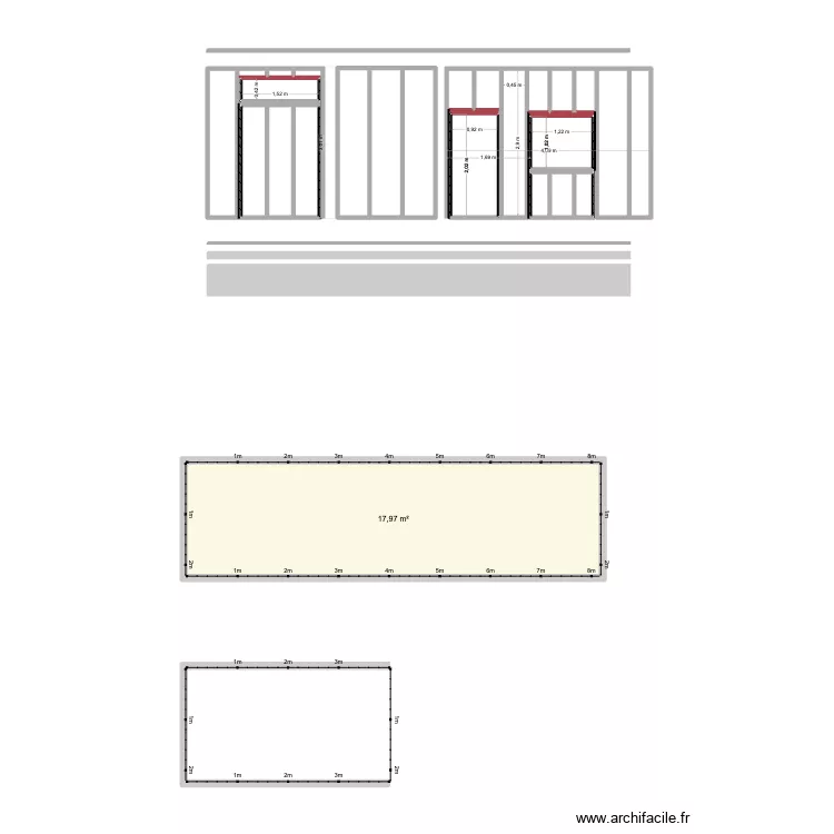 Plan d'aménagement. Plan de 18 et 37 m² Plan d'aménagement. Plan de 18 et 37 m²