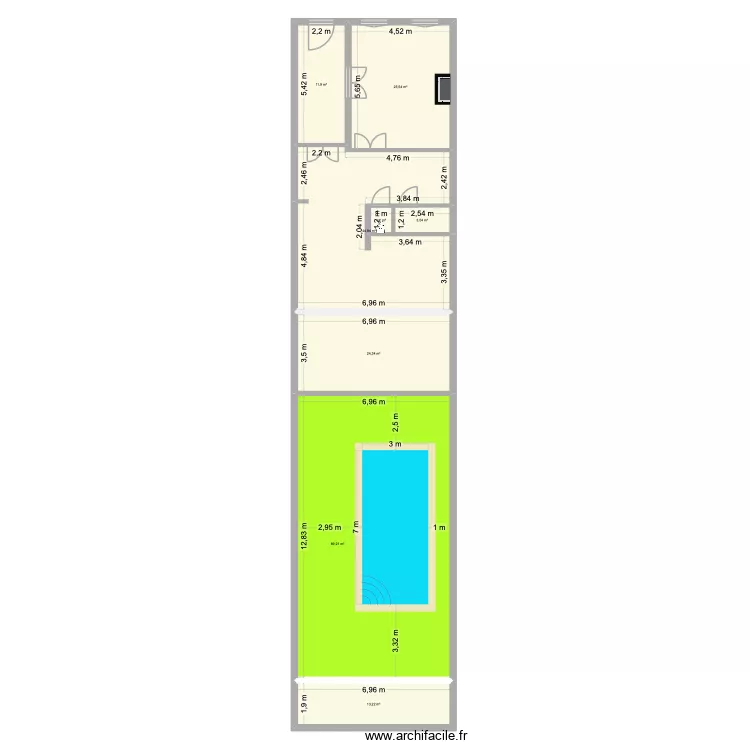 AL82 /2. Plan de 26  et 413 m²